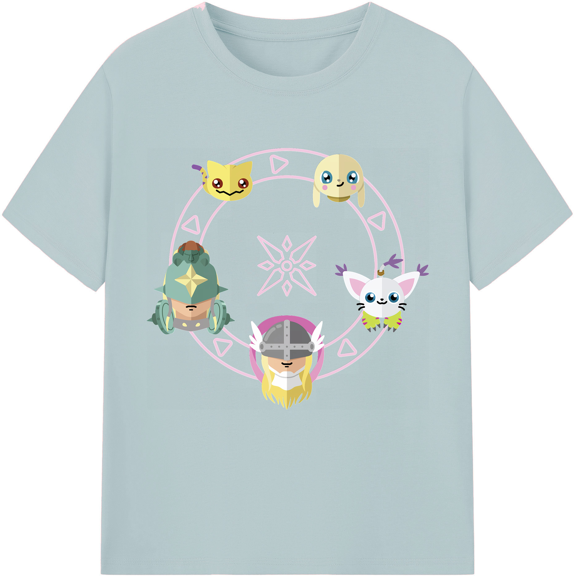 （画像用） Digimon デジタルモンスター/デジモン 綿100％半袖Tシャツ（フロントプリント）